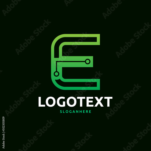 letter E logo
