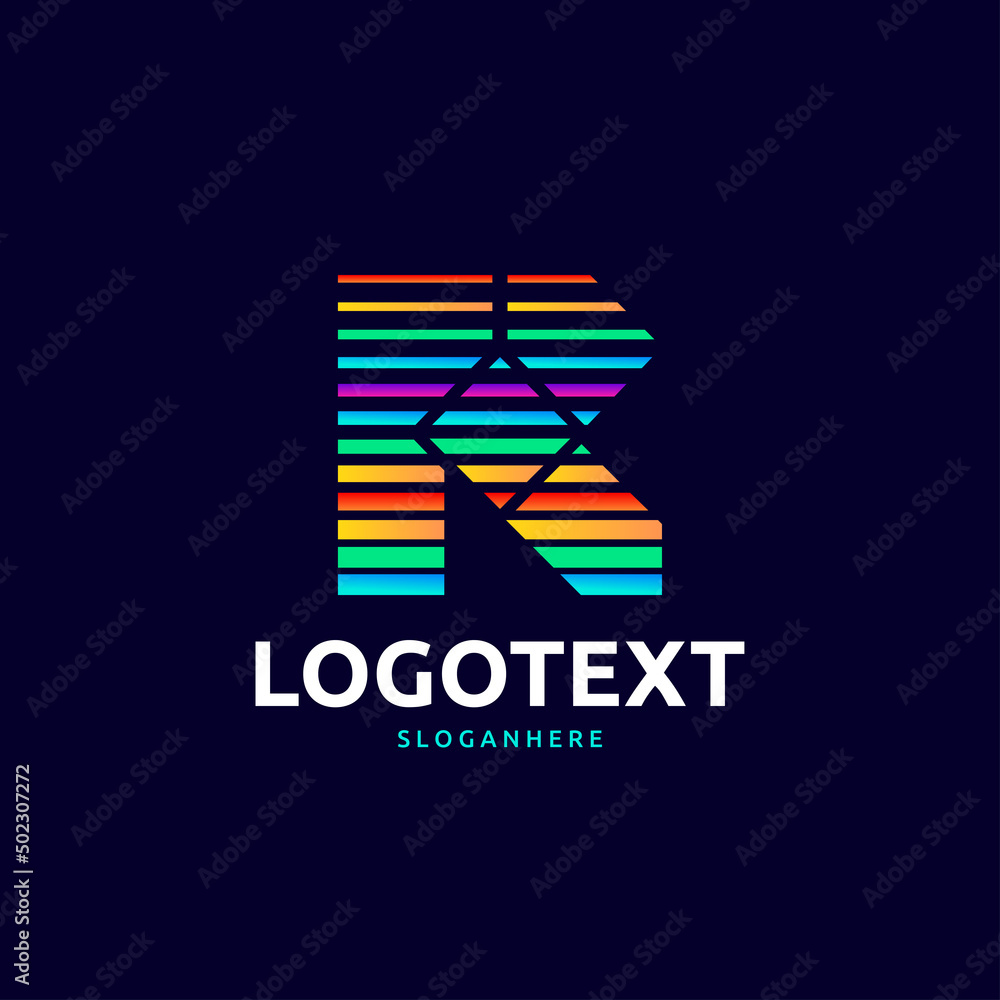 letter R logo letter R logo