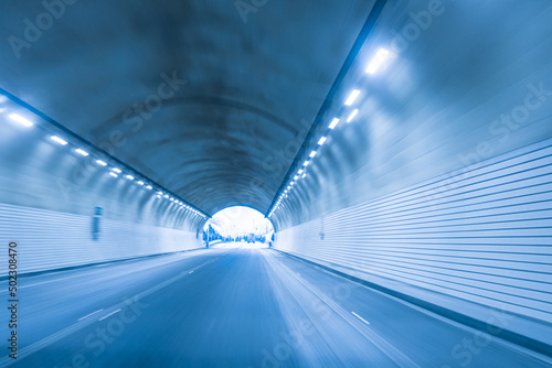 Tunnel exit of the highway