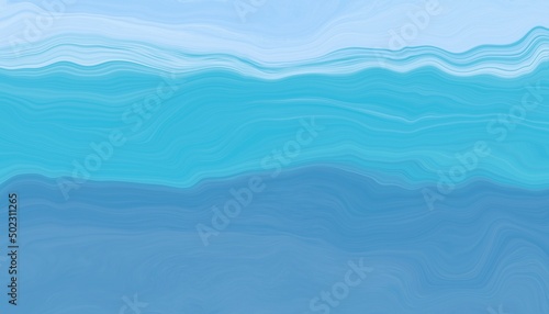 Wavy blue sea background with liquify effect. Wallpaper for artwork.