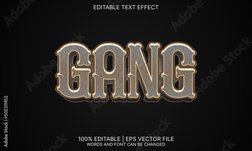 Gang text effect