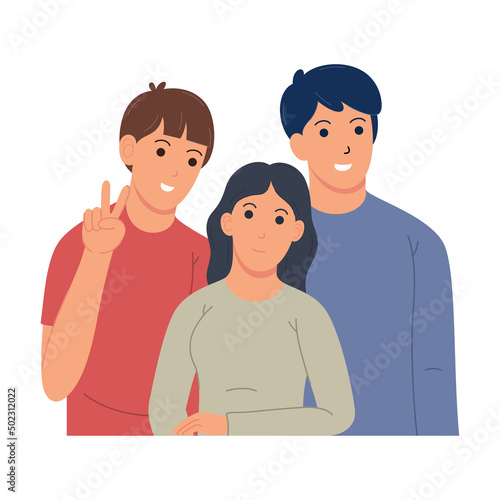 portrait of brothers and sisters gathering