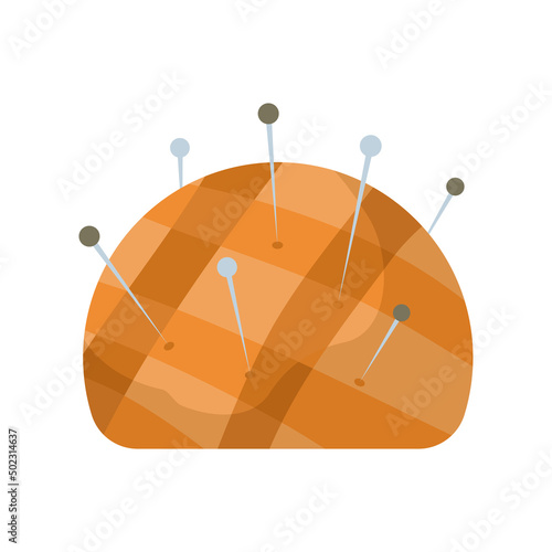 needle pincushion illustration