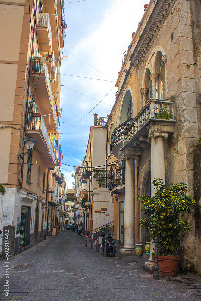 Historical architecture of Amalfi	, Italy
