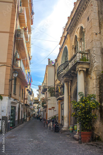 Historical architecture of Amalfi , Italy 