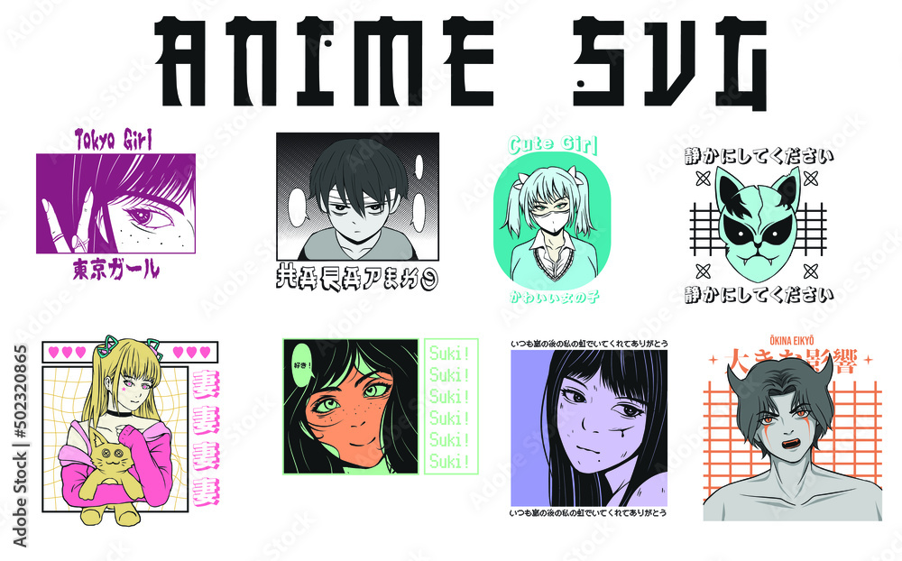 Anime SVG Bundle, Anime Vector, Anime girl Boy, Love, Manga, Anime pack, Japanese cartoon SVG PNG, Anime T-shirt, Silhouette Cutting Files, Cricut Files Set 02 Anime SVG Bundle, Anime Vector, Anime girl Boy, Love, Manga, Anime pack, Japanese cartoon SVG PNG, Anime T-shirt, Silhouette Cutting Files, Cricut Files Set 02