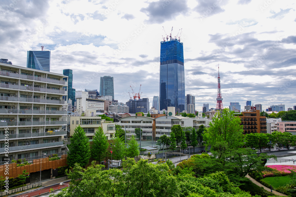 Fototapeta premium 東京六本木6丁目から東京を見渡す