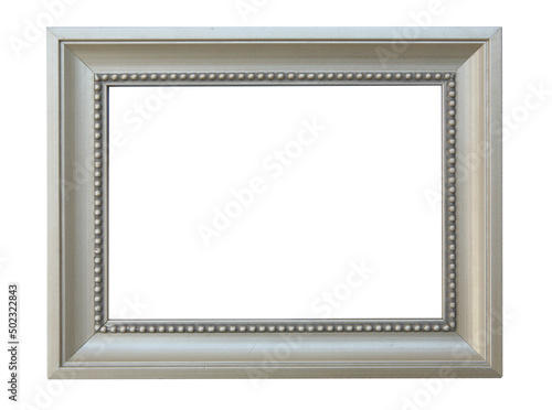 wooden frame isolated on white