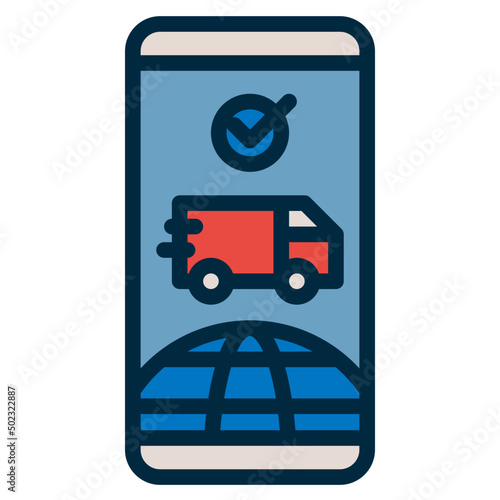 delivery two tone icon