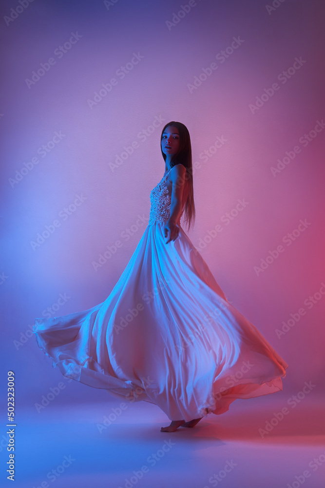 Neon color girl clearance dress