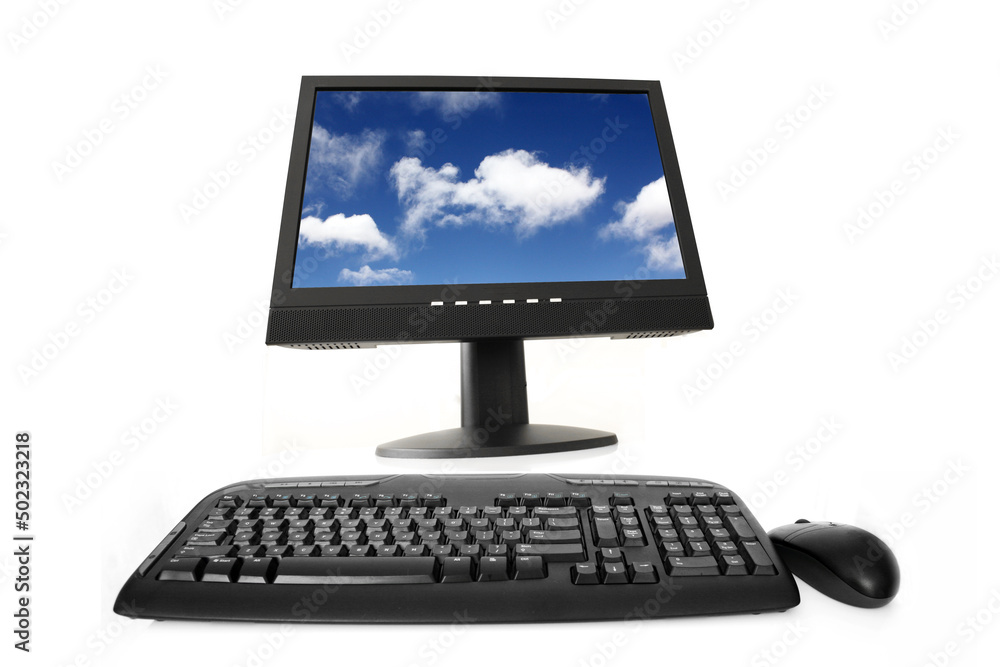computer monitor with keyboard and mouse computer monitor with keyboard and mouse