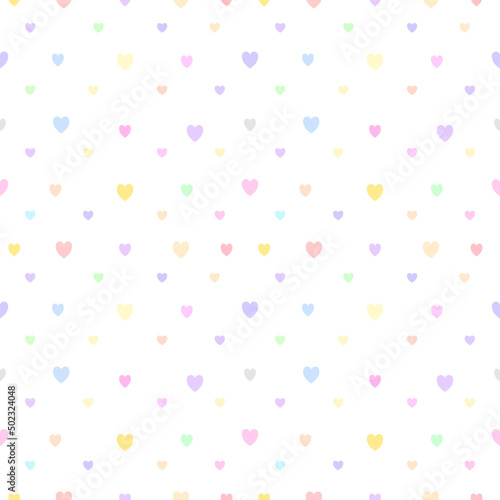 Seamless background with hearts.