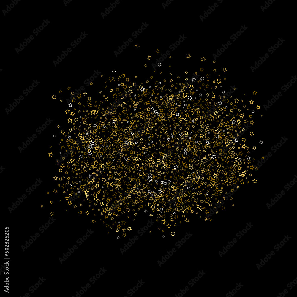 Gold Glitter Stars. Luxury Shiny Confetti. Gold Glitter Stars. Luxury Shiny Confetti.