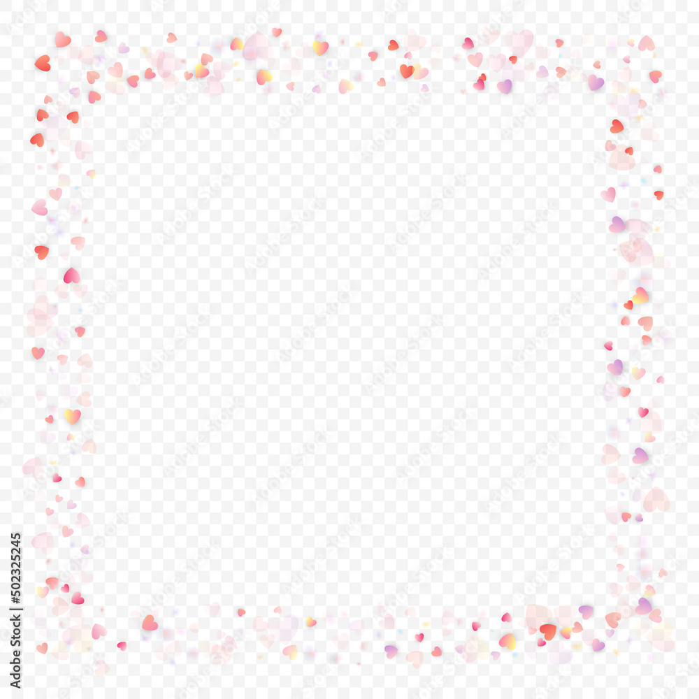 heart love vector confetti frame valentine pink heart love vector confetti frame valentine pink