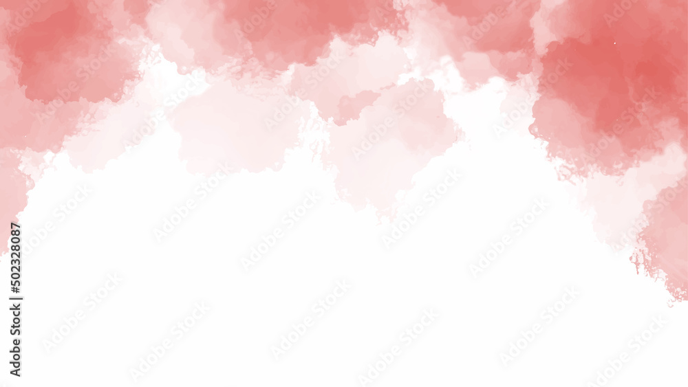 Obraz premium Red watercolor background for textures backgrounds and web banners design