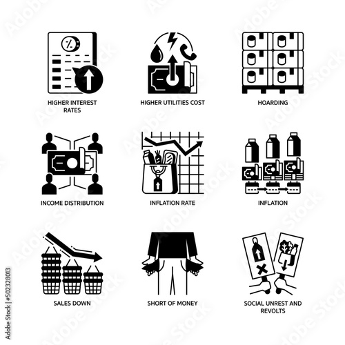 Inflation Icon Set