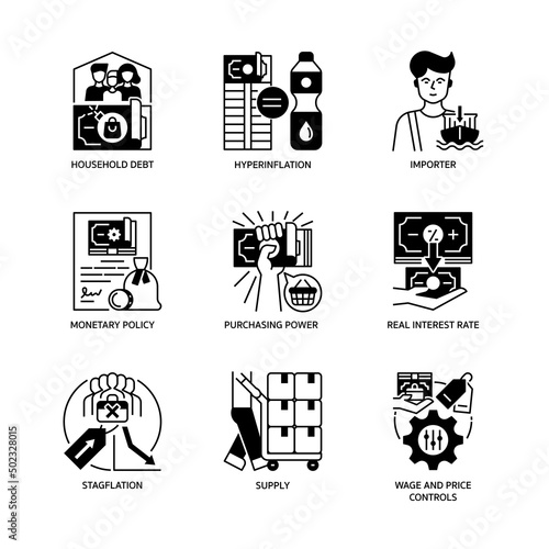 Inflation Icon Set