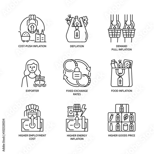Inflation Icon Set
