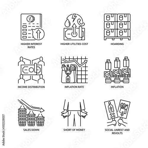 Inflation Icon Set