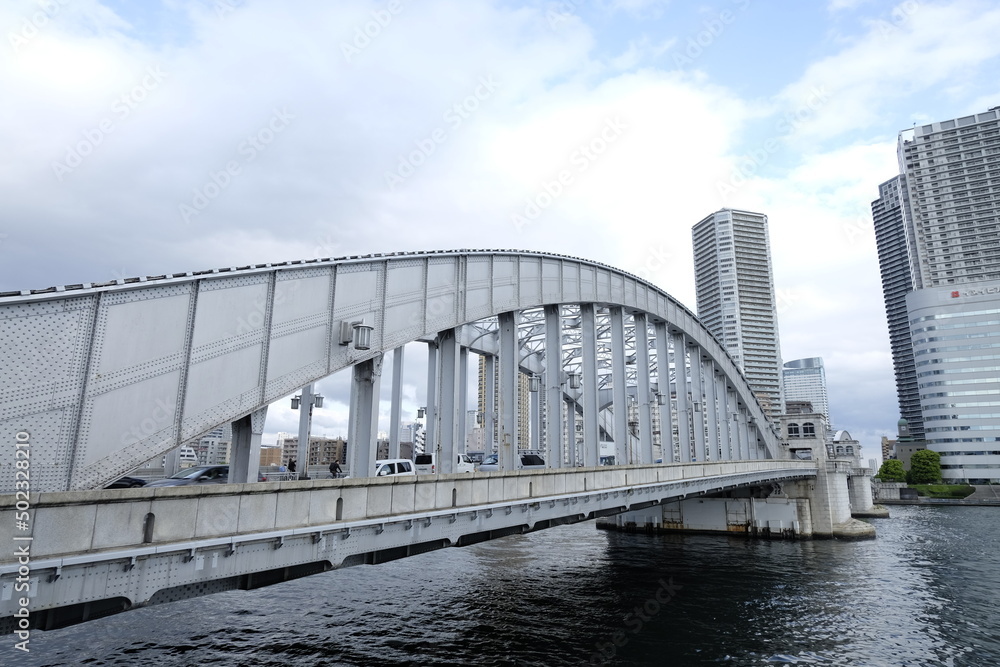 隅田川に架かるはね橋「勝鬨橋(かちどき橋)」 隅田川に架かるはね橋「勝鬨橋(かちどき橋)」