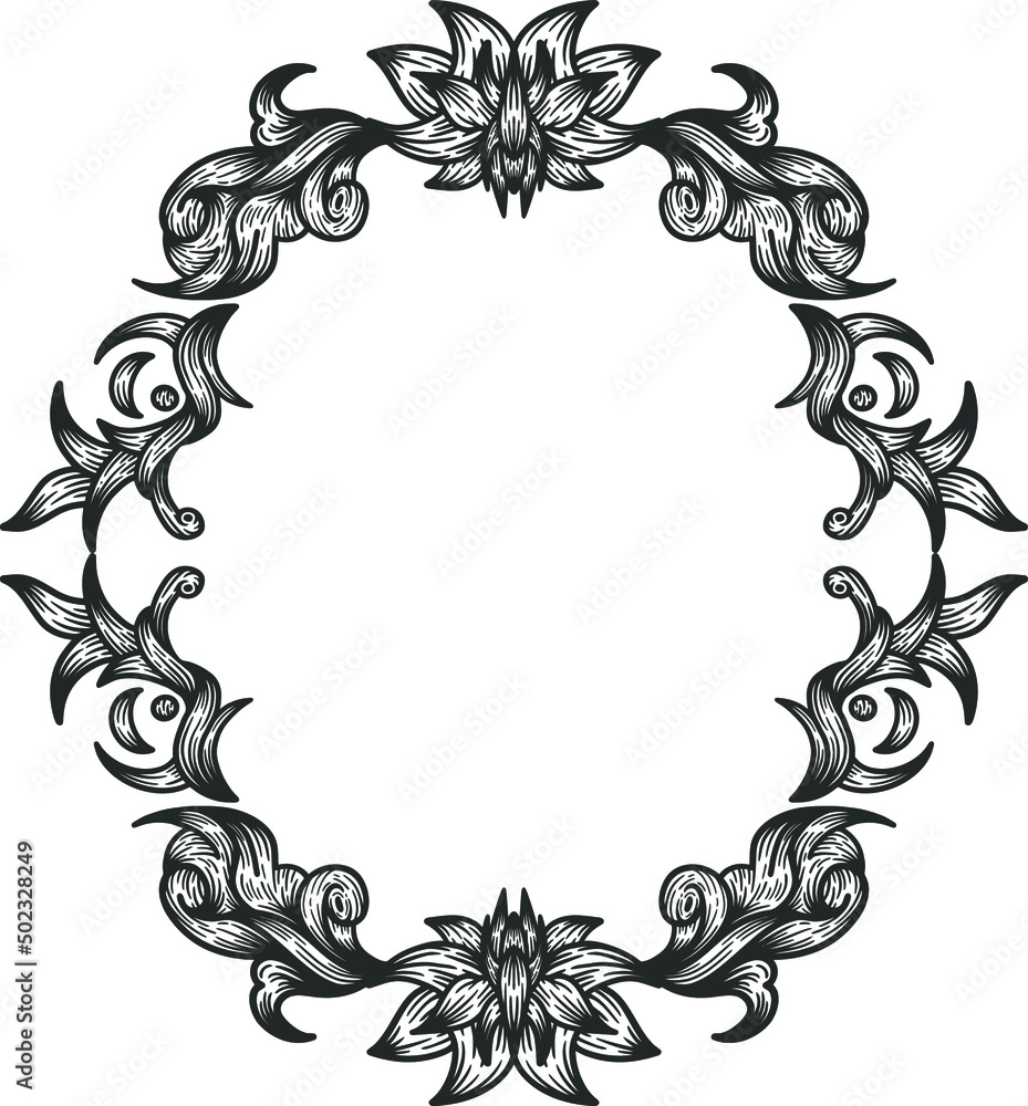 template flower ornate vector template flower ornate vector