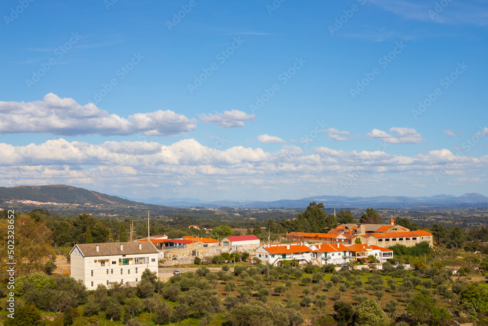 view on village Alpedrinha, in Fundao, Portugal