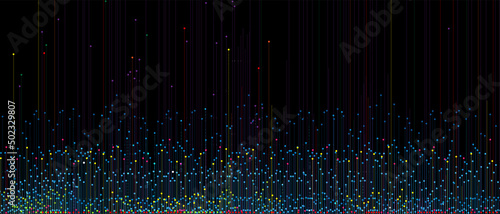 Quantum processing. Deep learning artificial intelligence. Future new technology  for business or science presentation