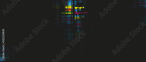 Quantum processing. Deep learning artificial intelligence. Future new technology  for business or science presentation