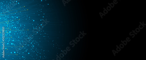 Quantum processing. Deep learning artificial intelligence. Future new technology  for business or science presentation