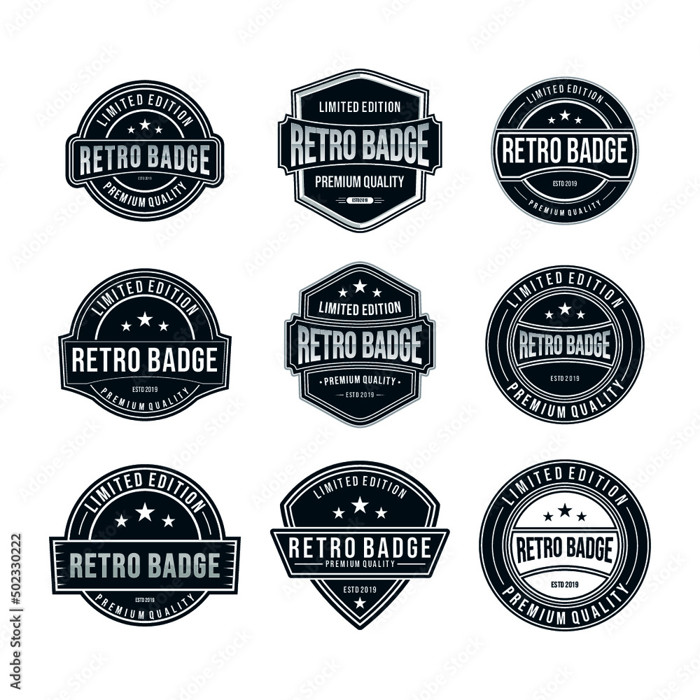 Professional Retro Badge Logo Design
