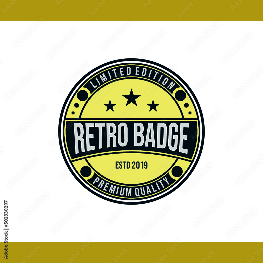 Professional Retro Badge Logo Design Professional Retro Badge Logo Design