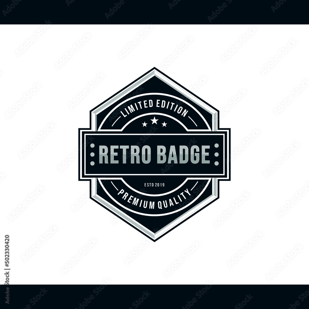 Fototapeta premium Professional Retro Badge Logo Design