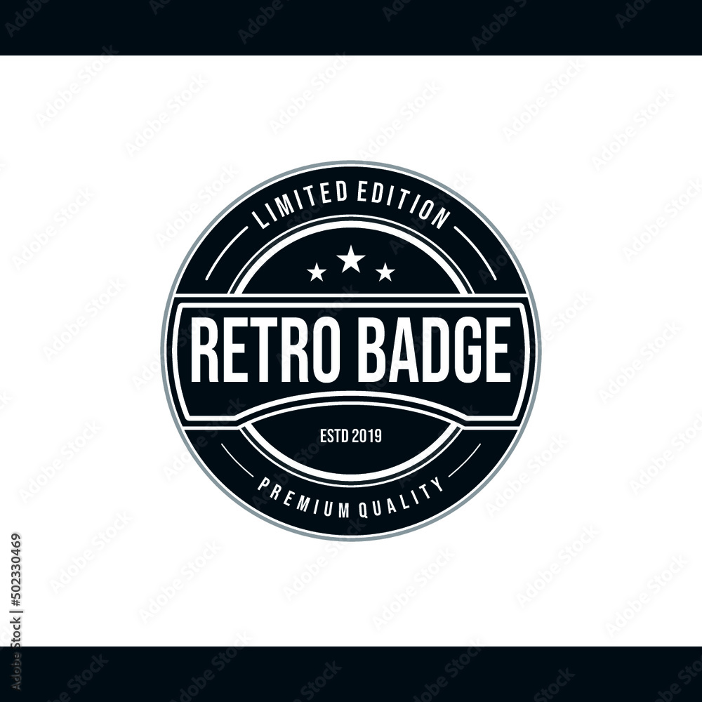 Obraz premium Professional Retro Badge Logo Design