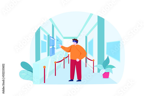 Experience Metaverse illustration concept