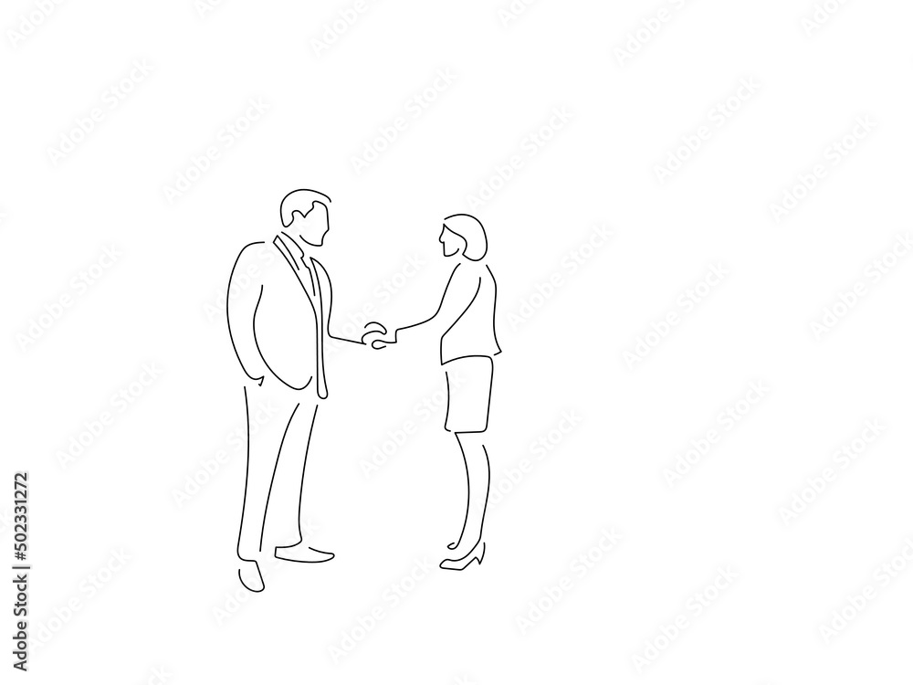 Company work team in line art drawing style. Composition of a group of business people doing their job. Black linear sketch isolated on white background. Vector illustration design. Company work team in line art drawing style. Composition of a group of business people doing their job. Black linear sketch isolated on white background. Vector illustration design.