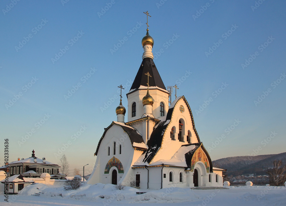 The Holy Assumption Monastery in Krasnoyarsk. Temple of the Icon of the Mother of God 