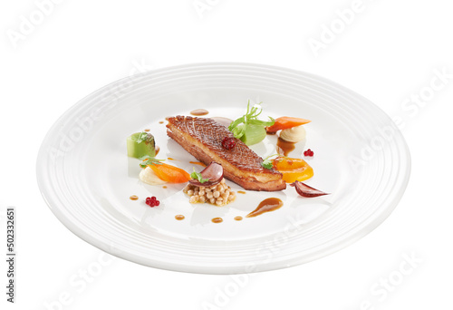 Roasted duck breast fine dine