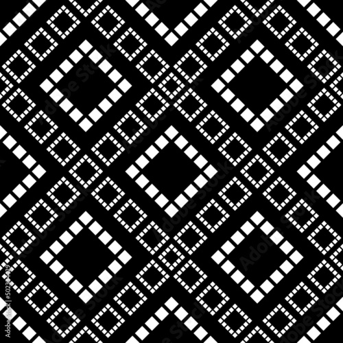 black white asian ethnic geometric