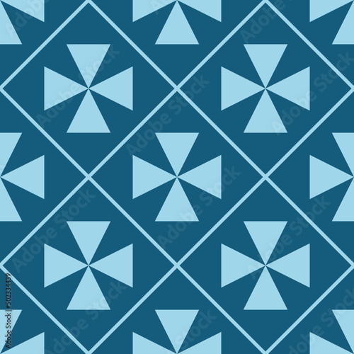 monochrome geometric floral fabric pattern
