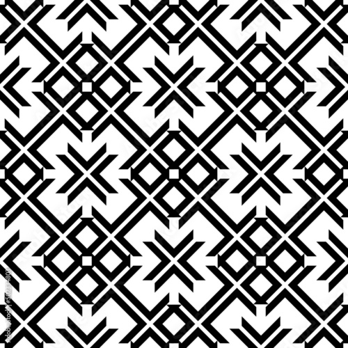 black white ethnic geometric tribal fabric pattern     