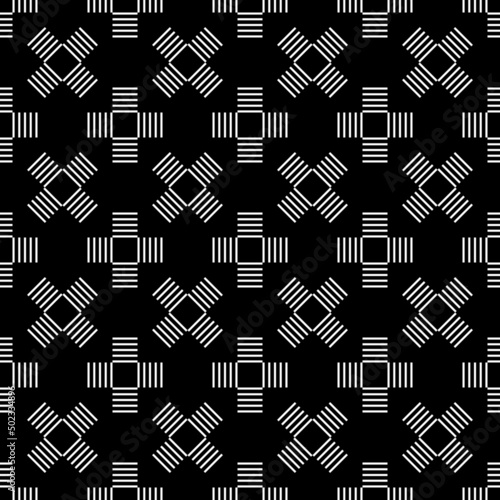 black white asian ethnic geometric