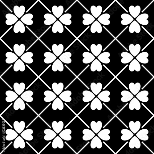 black white ethnic geometric tribal fabric pattern     
