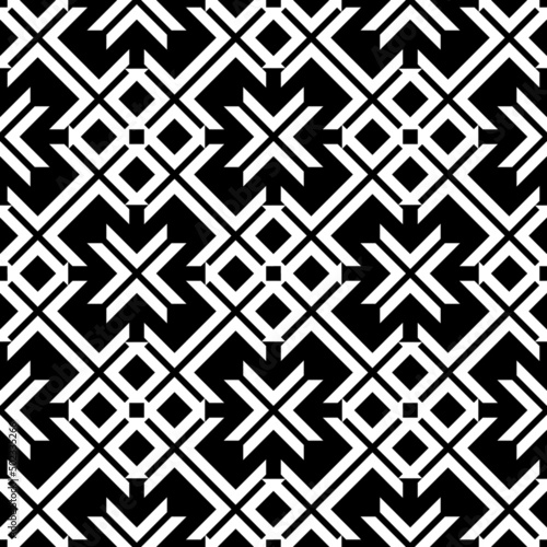 black white ethnic geometric tribal fabric pattern     