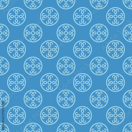 monochrome geometric floral fabric pattern

