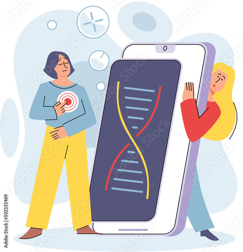 Online medical consultation and support metaphor. Online doctor. Healthcare services, Ask doctor. Tele medicine e-health service. Therapist videocalling phone screen. Diagnosis treatment of patients