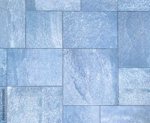 タイル ブロック 青いタイル 背景素材