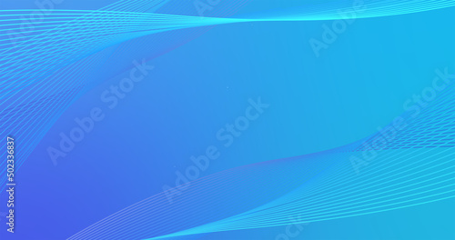 曲線と青いアブストラクト背景素材