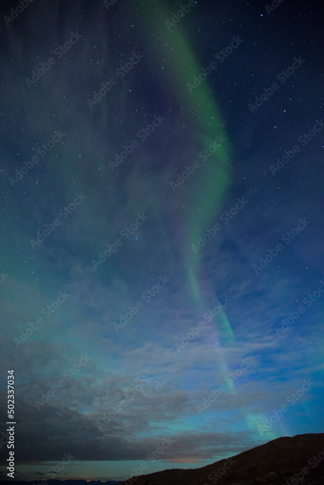 Northern Lights in Nordkapp, Northern Norway. Europe