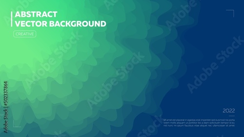 A simple, concise background in green tones with a wavy texture. Vector.