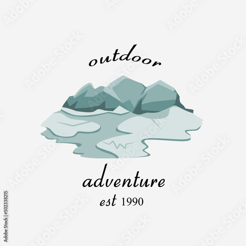 mountain landscape illustration